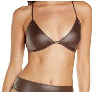 NWOT Skims Wet Jersey Triangle Bralette COCOA size 3X, 4X